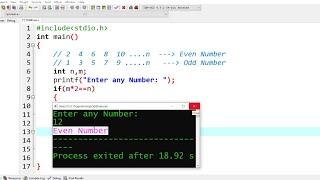 C Program to Check a Number is Odd or Even | Learn Coding