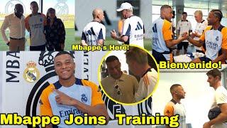 Kylian Mbappe Joins His New Teammates At Real Madrid TrainingReal Madrid Players Welcome Mbappe