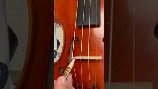 Lubricating bridge and nut fittings on violin, viola, and cello