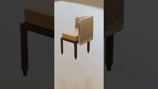 Blender 3D. Weave chair. Product animation.