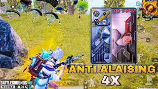 SMOOTH + 90 FPS with ANTI ALIASING : 4X | infinix GT 10 Pro PUBG /BGMI 3.4 Test