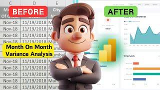 Power BI Month on Month Variance Analysis Explained | #gokultech