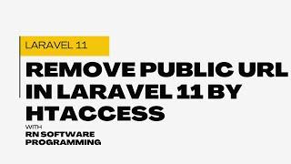 How to remove URL public in Laravel? | How do I remove a public folder in Laravel 8? Part-7