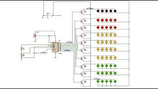 Simulate LM3915 IC in Proteus |Logarithmic Dot/Bar Display Driver IC