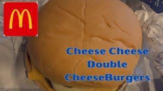 Trying the Cheese Cheese Double Cheeseburger from Mcdonald`s Japan