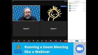 Running a Zoom Meeting Like a Webinar