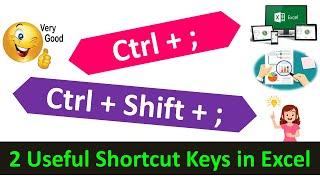 Excel Awesome Shortcut Keys for Date and Time