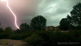 Storm Footage (edit) - Bennington/Omaha, Nebraska - July 31, 2024