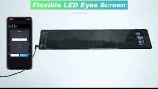 Flexible Led truck eye light Glow led car sign flexible led screens programmable eye screen