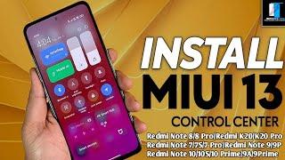 Install MIUI 13 Control Center | Download Now !!!