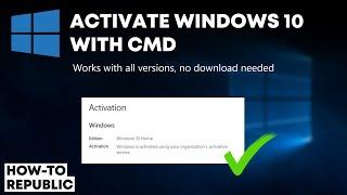 How to Activate Windows 10 with CMD - No Software Needed!