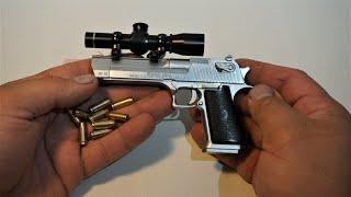 Miniature Desert Eagle with Scope in 1/2 Scale