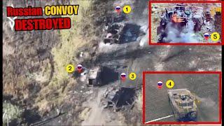 Ukrainian Forces Destroyed Russian Troops Tanks & Armoured Vehicles Convoy | Stronghold Eliminated