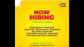 Cheezious peshawar jobs