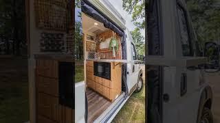 PERFECT luxury beach van build for the ADVENTURER | SOLO FEMALE #shorts