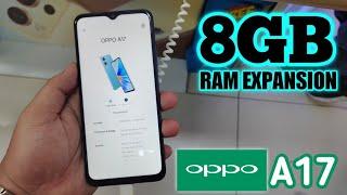 New Oppo A17 8GB RAM EXPANSION Tutorial / Pwedetech