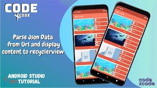 Parse Json Data from Url and display content to recyclerview | Android Studio Tutorial