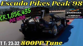 GT7|Escudo Pikes Peak Special '98|Sardegna 800pp Tune|1.50