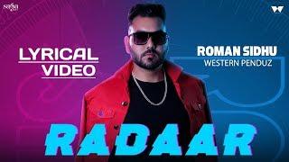 Radaar - Lyrical Video | Roman Sidhu | Western Penduz | Latest Punjabi Song 2020 | Saga Music