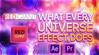 What Every Red Giant Universe Effect Does [After Effects]