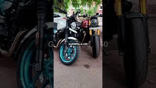 royal enfield guerrilla 450 vs triumph speed 400 | detailed comparison | guerrilla 450 vs speed 400