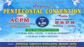 Annual International Convention Pattabiram || Apostolic Christian Pentecostal Mission Church Chennai