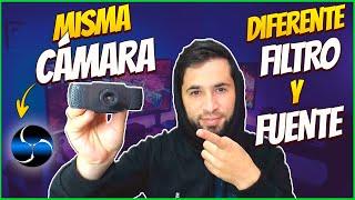 Como aplicar DIFERENTES FILTROS con la MISMA CAMARA en diferente FUENTE y diferente ESCENA|Truco OBS