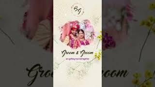 vertical floral Wedding invitation Edius Project-24 |Whatsapp Invitation |Edius 7-8-9-X-M-9414402138