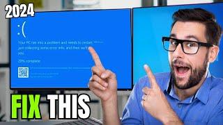 FIX Critical Process Died Blue Screen Error "Your PC RAN into Problem" on Windows 10 &11 (2024)