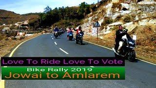 Bike Rally 2019 na Jowai ha Amlarem wow pynchlur ia ki paidbah yow thap vote deiwa laitlood.