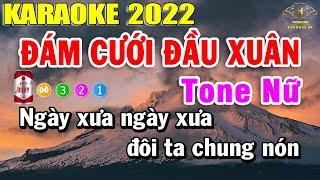 Đám Cưới Đầu Xuân Karaoke Tone Nữ Nhạc Sống | Trọng Hiếu