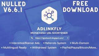 AdLinkFly v6.6.1 Free Download – Monetized URL Shortener Script By RTG Network