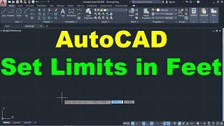 How to Set Limits in Feet in AutoCAD