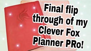 Final flip through of my Clever Fox Planner PRO | 2019 | Planning With Eli