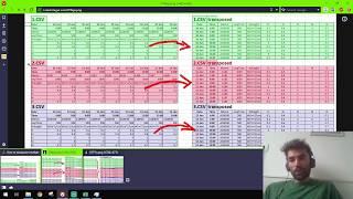 Transpose and combine multiple csv files in excel power query