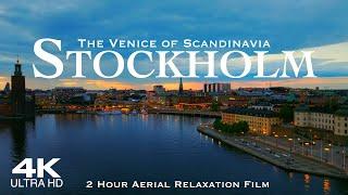 [4K] STOCKHOLM 2024  Drone Sweden Sverige | 2 Hour Aerial Relaxation Film