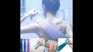 ikat Punggung Badan Back Scrubber Untuk Penggosok Badan Peralatan Mandi Silicone Silikon Lembut