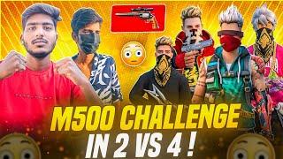 M500 CHALLENGE IN 2V4 WITH PRO SUBSCRIBES 0/7 MATCH | RAJSTAR × TUFAN@telugu_tufan @AG390-RAJSTAR