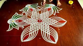 Margazhi maadham easy padikolam | Simple muggulu designs| easy rangoli designs| Beginners kolam