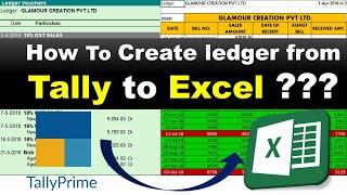 How to Create Accounts Receivable report in Excel from Tally?