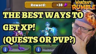 Everything You Need to Know About XP in Warcraft Rumble! (Also, Which One Is Better, Quests or PvP?)