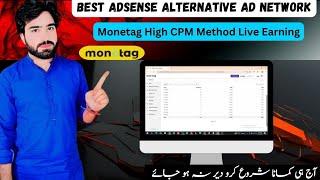 Best AdSense Alternative Ad Network / Monetag High CPM Method Live Earning