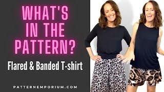 What's In The Pattern | Besties Tee (Flared & Banded T-shirt)