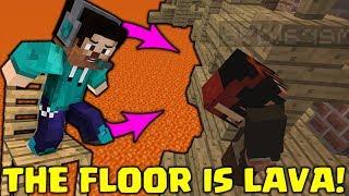 THE FLOOR IS LAVA SU MINECRAFT VS FAN! w/Hemerald96