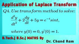 Question#4 - Laplace Transform - Application to Ordinary Differential Equation.