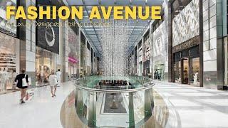 Luxury Brands at Fashion Avenue Dubai Mall [4K] Walking Tour | Dubai, United Arab Emirates