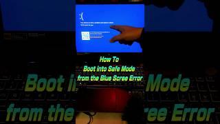 Safe Mode Startup from Blue Screen in Windows 10, 11  #youtubeshorts #shorts