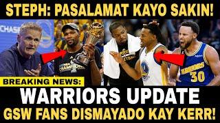 STEPH: PASALAMAT KAYO SAKIN! WARRIORS FANS DISMAYADO KAY STEVE KERR! | Lodsport TV