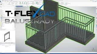 T-FLEX CAD Balustrady 3D - wprowadzenie, łatwy start