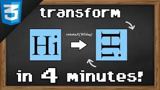 Learn CSS transform in 4 minutes 